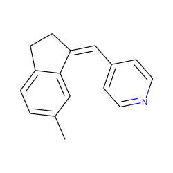 Cc1ccc2c(c1)/C(=C\c1ccncc1)CC2 ZINC000034114852