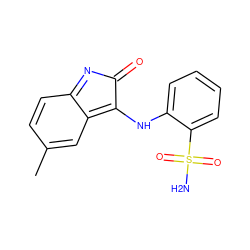 Cc1ccc2c(c1)=C(Nc1ccccc1S(N)(=O)=O)C(=O)N=2 ZINC000653724632