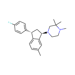 Cc1ccc2c(c1)[C@H](N1CCN(C)C(C)(C)C1)C[C@H]2c1ccc(F)cc1 ZINC000022938062