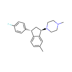 Cc1ccc2c(c1)[C@H](N1CCN(C)CC1)C[C@H]2c1ccc(F)cc1 ZINC000027440450