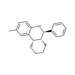 Cc1ccc2c(c1)[C@H]1OCCC[C@H]1[C@H](c1ccccc1)N2 ZINC000009330983