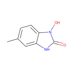 Cc1ccc2c(c1)[nH]c(=O)n2O ZINC000095577790