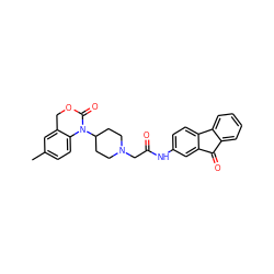 Cc1ccc2c(c1)COC(=O)N2C1CCN(CC(=O)Nc2ccc3c(c2)C(=O)c2ccccc2-3)CC1 ZINC000013612748