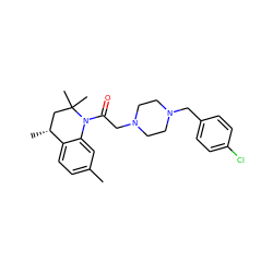 Cc1ccc2c(c1)N(C(=O)CN1CCN(Cc3ccc(Cl)cc3)CC1)C(C)(C)C[C@H]2C ZINC000022941336