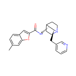 Cc1ccc2cc(C(=O)N[C@@H]3C4CCN(CC4)[C@H]3Cc3cccnc3)oc2c1 ZINC000095577912