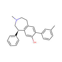 Cc1cccc(-c2cc3c(cc2O)[C@@H](c2ccccc2)CN(C)CC3)c1 ZINC000299828783