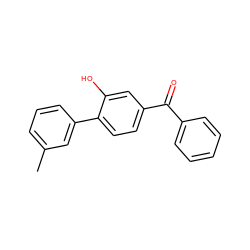 Cc1cccc(-c2ccc(C(=O)c3ccccc3)cc2O)c1 ZINC000115501010