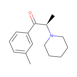 Cc1cccc(C(=O)[C@@H](C)N2CCCCC2)c1 ZINC000045339572