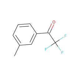 Cc1cccc(C(=O)C(F)(F)F)c1 ZINC000002565654