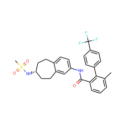 Cc1cccc(C(=O)Nc2ccc3c(c2)CC[C@H](NS(C)(=O)=O)CC3)c1-c1ccc(C(F)(F)F)cc1 ZINC000013471301