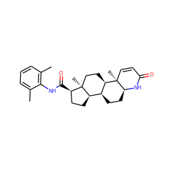 Cc1cccc(C)c1NC(=O)[C@@H]1CC[C@@H]2[C@@H]3CC[C@@H]4NC(=O)C=C[C@]4(C)[C@@H]3CC[C@]12C ZINC000026954778