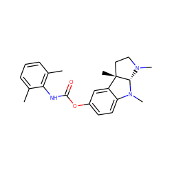 Cc1cccc(C)c1NC(=O)Oc1ccc2c(c1)[C@]1(C)CCN(C)[C@@H]1N2C ZINC000013470193