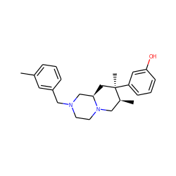 Cc1cccc(CN2CCN3C[C@H](C)[C@](C)(c4cccc(O)c4)C[C@@H]3C2)c1 ZINC000035075214