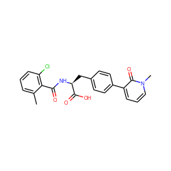 Cc1cccc(Cl)c1C(=O)N[C@@H](Cc1ccc(-c2cccn(C)c2=O)cc1)C(=O)O ZINC000034232663