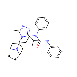 Cc1cccc(NC(=O)N(CCCN2[C@H]3CC[C@@H]2C[C@H](n2c(C)nnc2C(C)C)C3)c2ccccc2)c1 ZINC000101141206