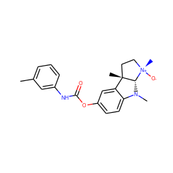 Cc1cccc(NC(=O)Oc2ccc3c(c2)[C@]2(C)CC[N@+](C)([O-])[C@@H]2N3C)c1 ZINC000261173960