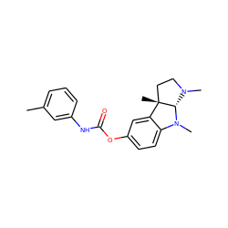 Cc1cccc(NC(=O)Oc2ccc3c(c2)[C@]2(C)CCN(C)[C@@H]2N3C)c1 ZINC000013470188