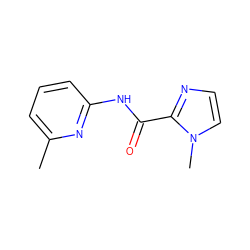 Cc1cccc(NC(=O)c2nccn2C)n1 ZINC000028900312