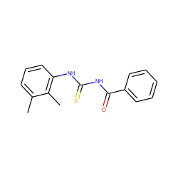 Cc1cccc(NC(=S)NC(=O)c2ccccc2)c1C ZINC000000439993