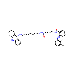 Cc1cccc(Nc2ccccc2C(=O)NCCCC(=O)NCCCCCCCNc2c3c(nc4ccccc24)CCCC3)c1C ZINC000169324438