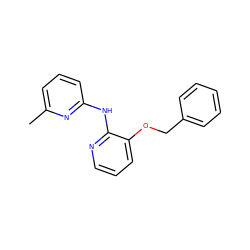 Cc1cccc(Nc2ncccc2OCc2ccccc2)n1 ZINC000028528648