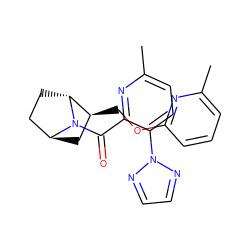 Cc1cccc(OC[C@H]2C[C@H]3CC[C@H]2N3C(=O)c2nc(C)ccc2-n2nccn2)n1 ZINC000473180465