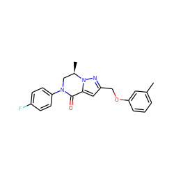 Cc1cccc(OCc2cc3n(n2)[C@H](C)CN(c2ccc(F)cc2)C3=O)c1 ZINC000473104063