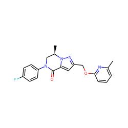 Cc1cccc(OCc2cc3n(n2)[C@H](C)CN(c2ccc(F)cc2)C3=O)n1 ZINC000473105297