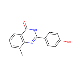 Cc1cccc2c(=O)[nH]c(-c3ccc(O)cc3)nc12 ZINC000013782478