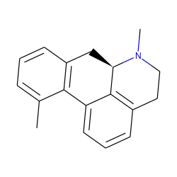 Cc1cccc2c1-c1cccc3c1[C@@H](C2)N(C)CC3 ZINC000013757612