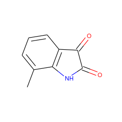 Cc1cccc2c1NC(=O)C2=O ZINC000002039874