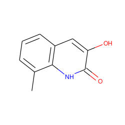 Cc1cccc2cc(O)c(=O)[nH]c12 ZINC000040379914