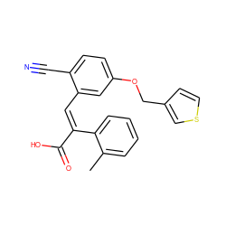 Cc1ccccc1/C(=C\c1cc(OCc2ccsc2)ccc1C#N)C(=O)O ZINC000013780366