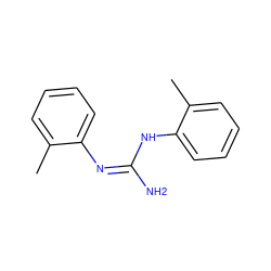 Cc1ccccc1/N=C(/N)Nc1ccccc1C ZINC000005420178