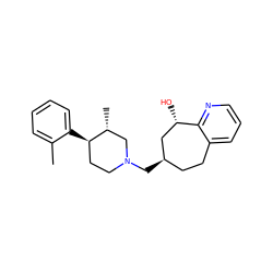 Cc1ccccc1[C@@H]1CCN(C[C@@H]2CCc3cccnc3[C@@H](O)C2)C[C@H]1C ZINC000038307529