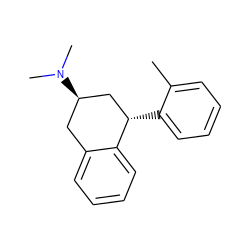 Cc1ccccc1[C@H]1C[C@H](N(C)C)Cc2ccccc21 ZINC000013557319