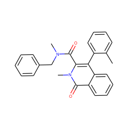 Cc1ccccc1-c1c(C(=O)N(C)Cc2ccccc2)n(C)c(=O)c2ccccc12 ZINC000013742627