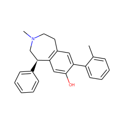 Cc1ccccc1-c1cc2c(cc1O)[C@@H](c1ccccc1)CN(C)CC2 ZINC000299836003