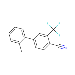 Cc1ccccc1-c1ccc(C#N)c(C(F)(F)F)c1 ZINC000028825057