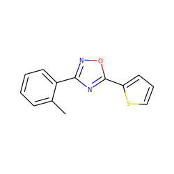 Cc1ccccc1-c1noc(-c2cccs2)n1 ZINC000000448755