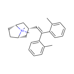 Cc1ccccc1C(=C[C@@H]1C[C@@H]2CC[C@H](C1)[N+]2(C)C)c1ccccc1C ZINC000103235730