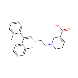 Cc1ccccc1C(=COCCN1CCC=C(C(=O)O)C1)c1ccccc1C ZINC000001894361