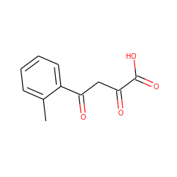 Cc1ccccc1C(=O)CC(=O)C(=O)O ZINC000101510009