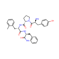 Cc1ccccc1C[C@H](NC(=O)[C@@H]1CCCN1C(=O)[C@@H](N)Cc1ccc(O)cc1)C(=O)N[C@@H](Cc1ccccc1)C(N)=O ZINC000028654435