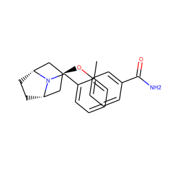 Cc1ccccc1CN1[C@H]2CC[C@@H]1C[C@@H](Oc1cccc(C(N)=O)c1)C2 ZINC000101366362