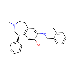 Cc1ccccc1CNc1cc2c(cc1O)[C@@H](c1ccccc1)CN(C)CC2 ZINC000299827580