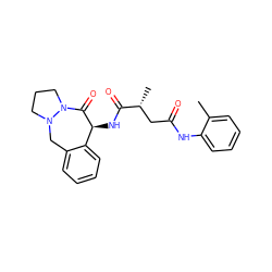 Cc1ccccc1NC(=O)C[C@@H](C)C(=O)N[C@@H]1C(=O)N2CCCN2Cc2ccccc21 ZINC001772637457