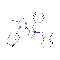 Cc1ccccc1NC(=O)N(CCCN1[C@H]2CC[C@@H]1C[C@H](n1c(C)nnc1C(C)C)C2)c1ccccc1 ZINC000101463121