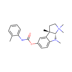 Cc1ccccc1NC(=O)Oc1ccc2c(c1)[C@]1(C)CC[N+](C)(C)[C@@H]1N2C ZINC000053229805