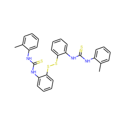 Cc1ccccc1NC(=S)Nc1ccccc1SSc1ccccc1NC(=S)Nc1ccccc1C ZINC000473151557